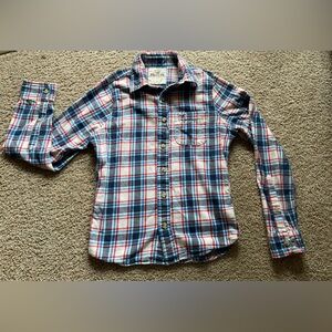 Hollister long sleeve button up flannel shirt size small